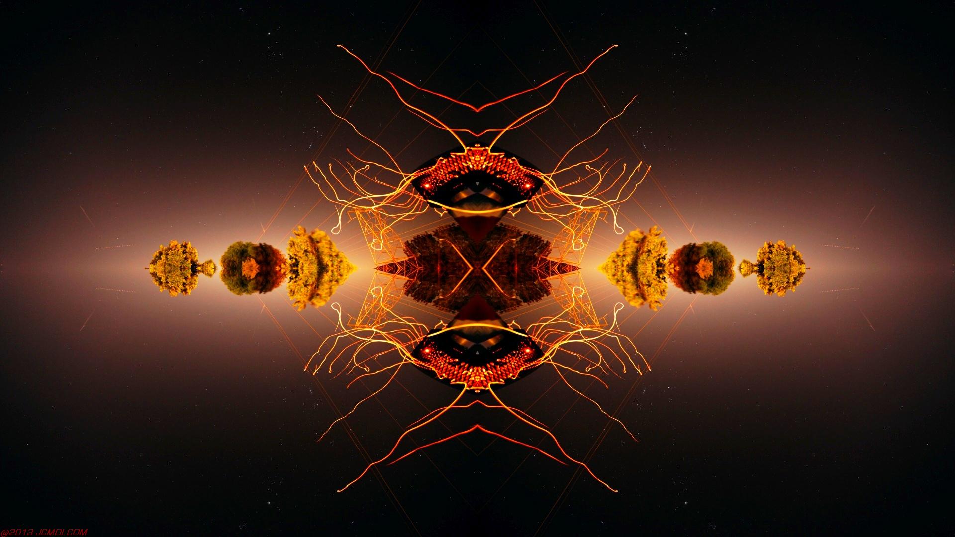 Chimney Sparks Abstract Artwork Timelapse Still Images